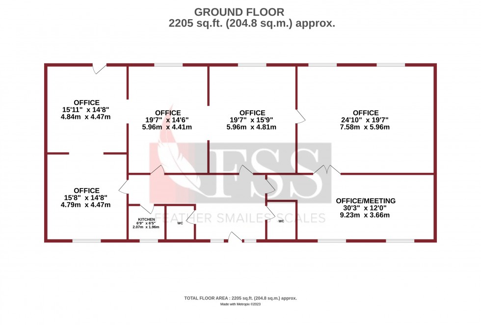 Floorplan for                                                          
                                                    