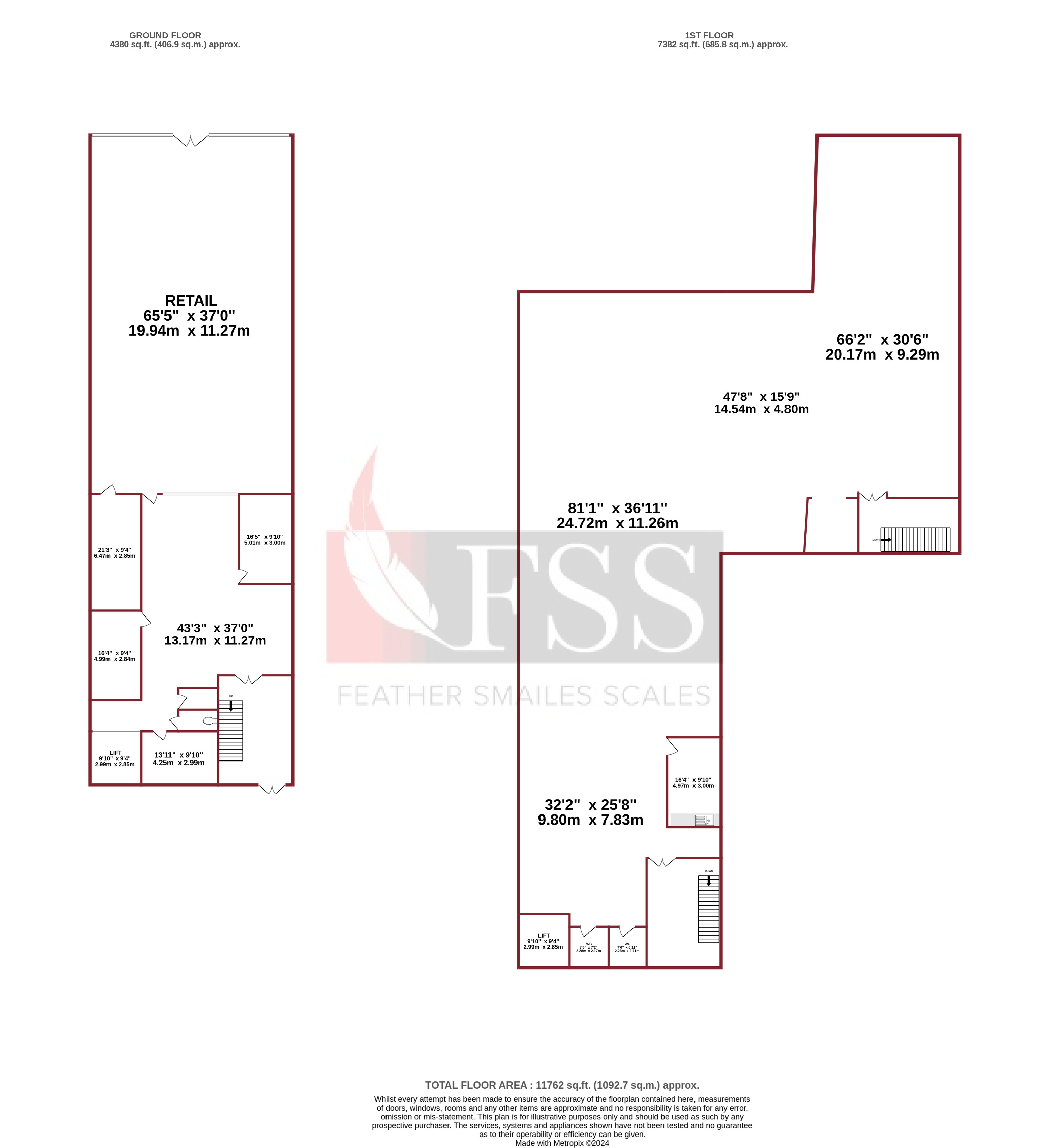 Floorplan for                                                          
                                                    
