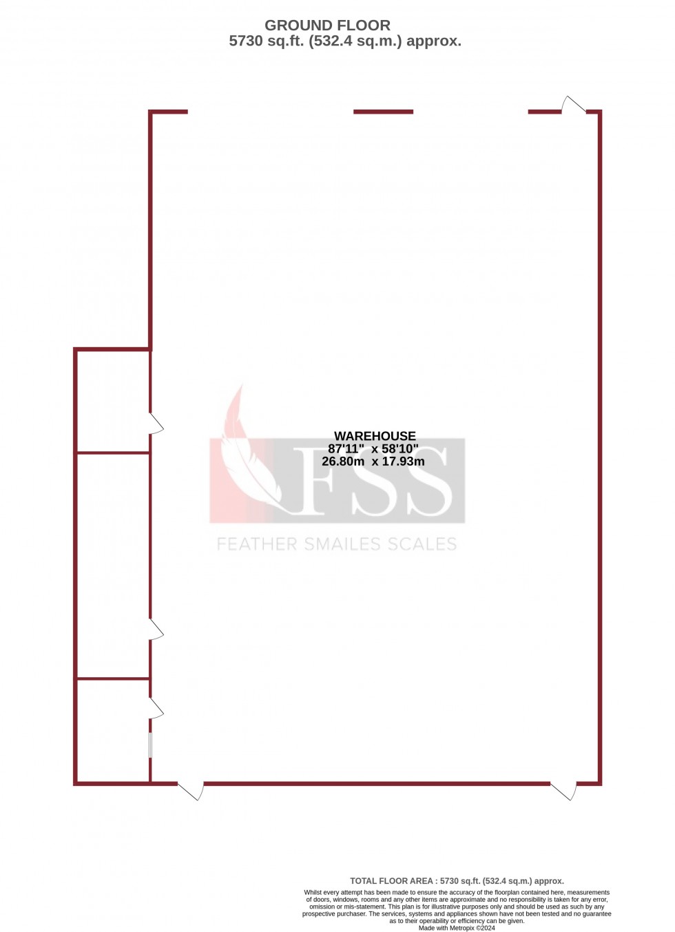 Floorplan for                                                          
                                                    