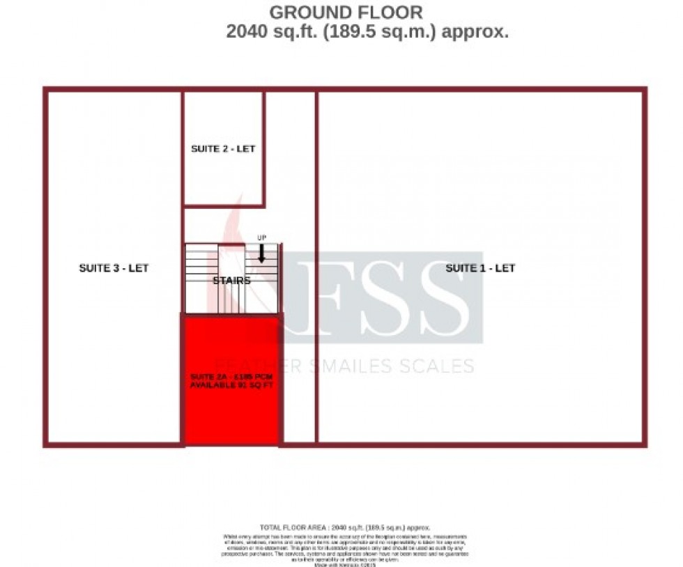 Floorplan for                                                          
                                                    