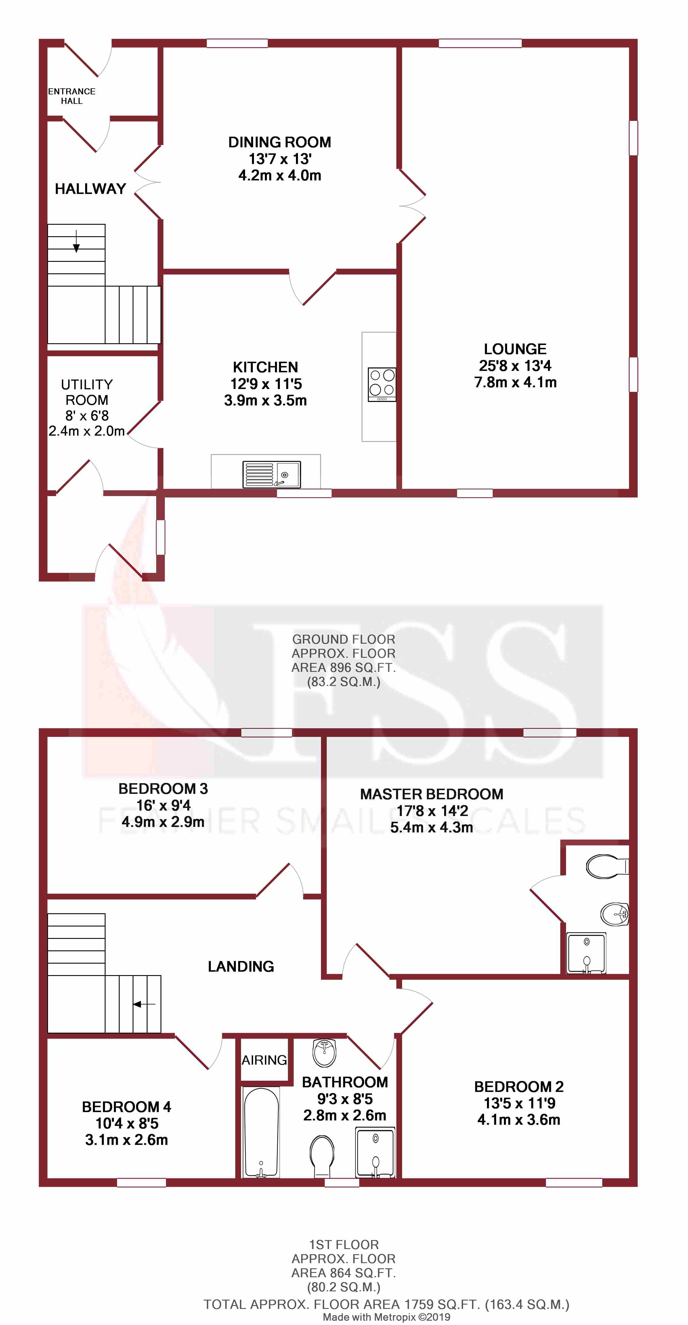 Floorplan for                                                          
                                                    