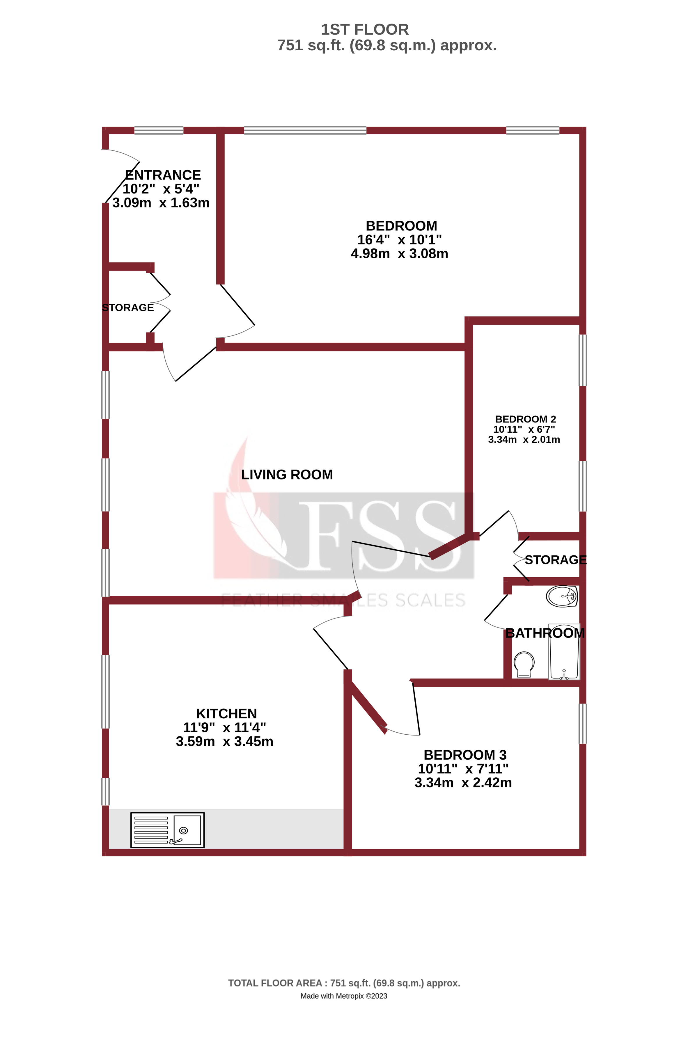 Floorplan for                                                          
                                                    
