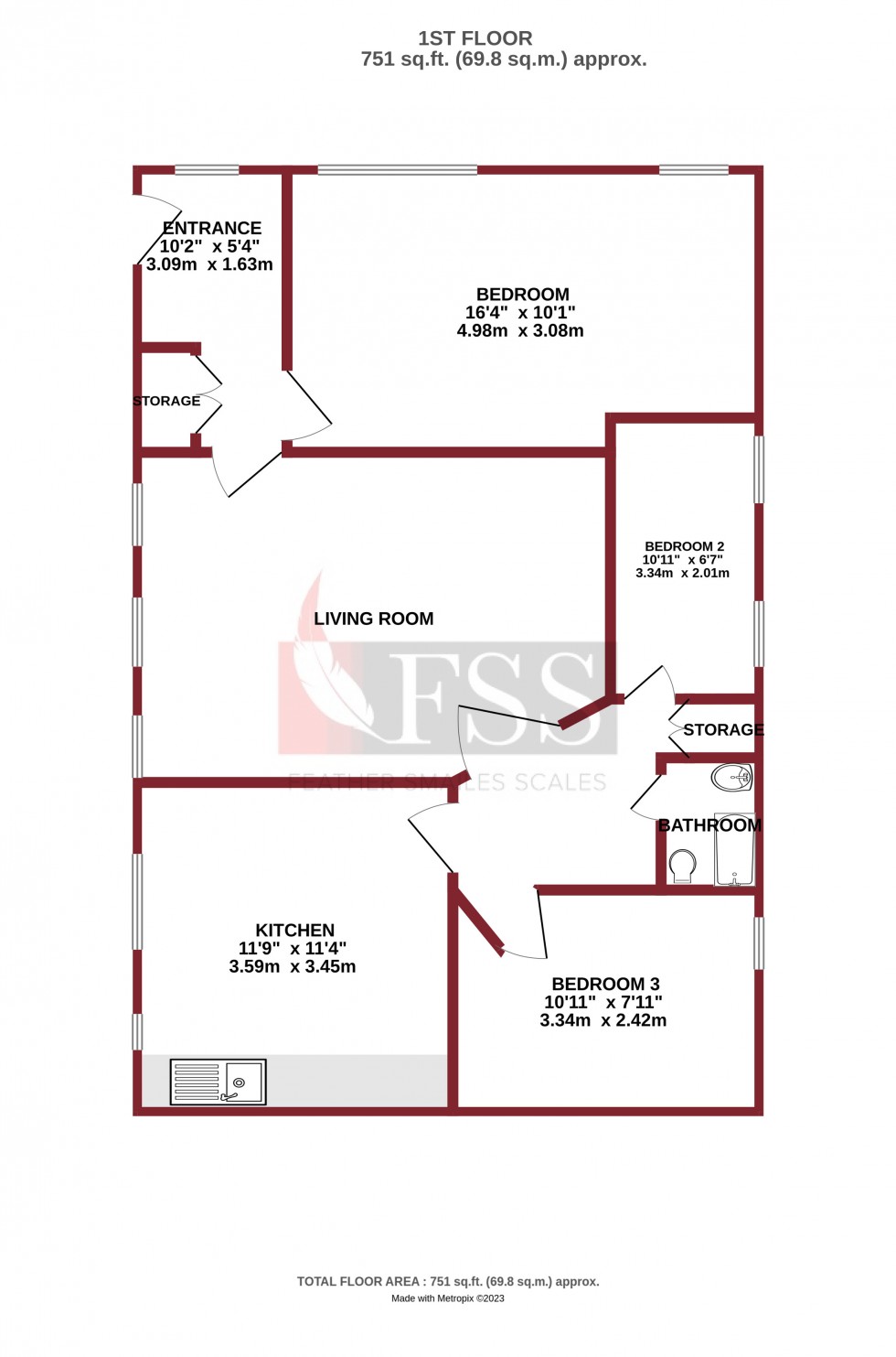 Floorplan for                                                          
                                                    
