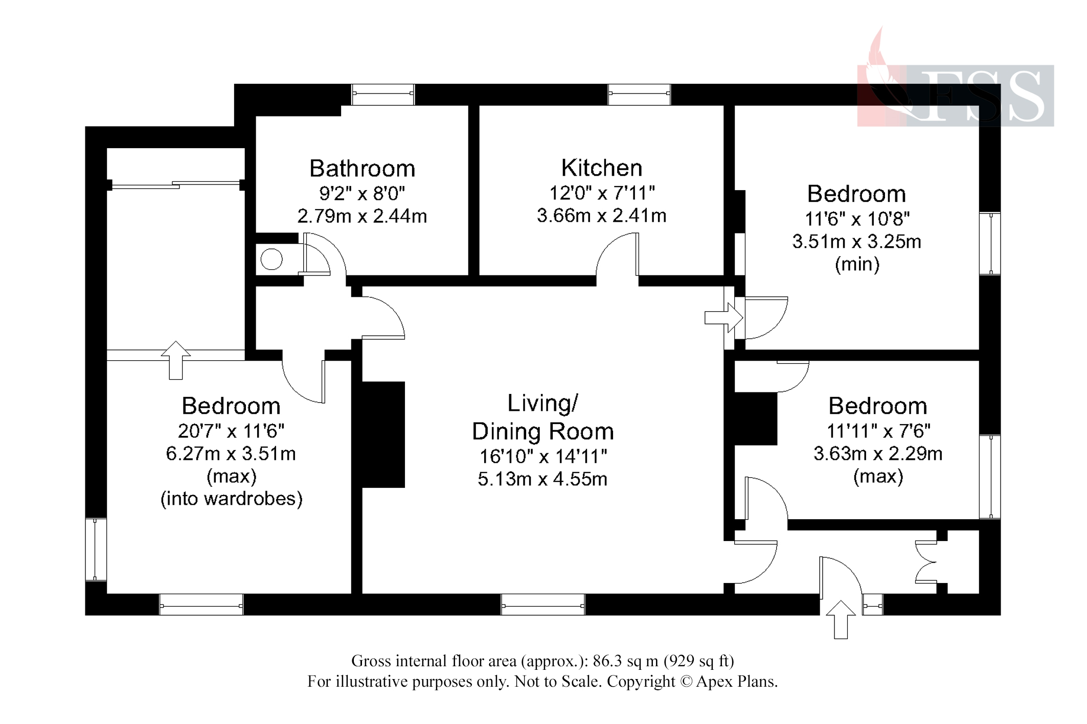 Floorplan for                                                          
                                                    