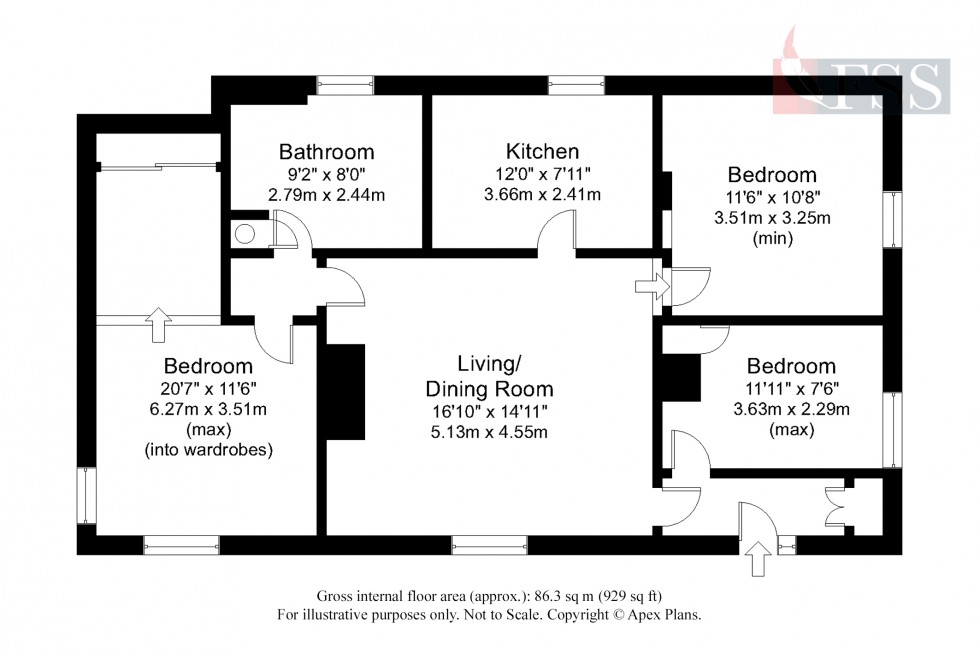 Floorplan for                                                          
                                                    