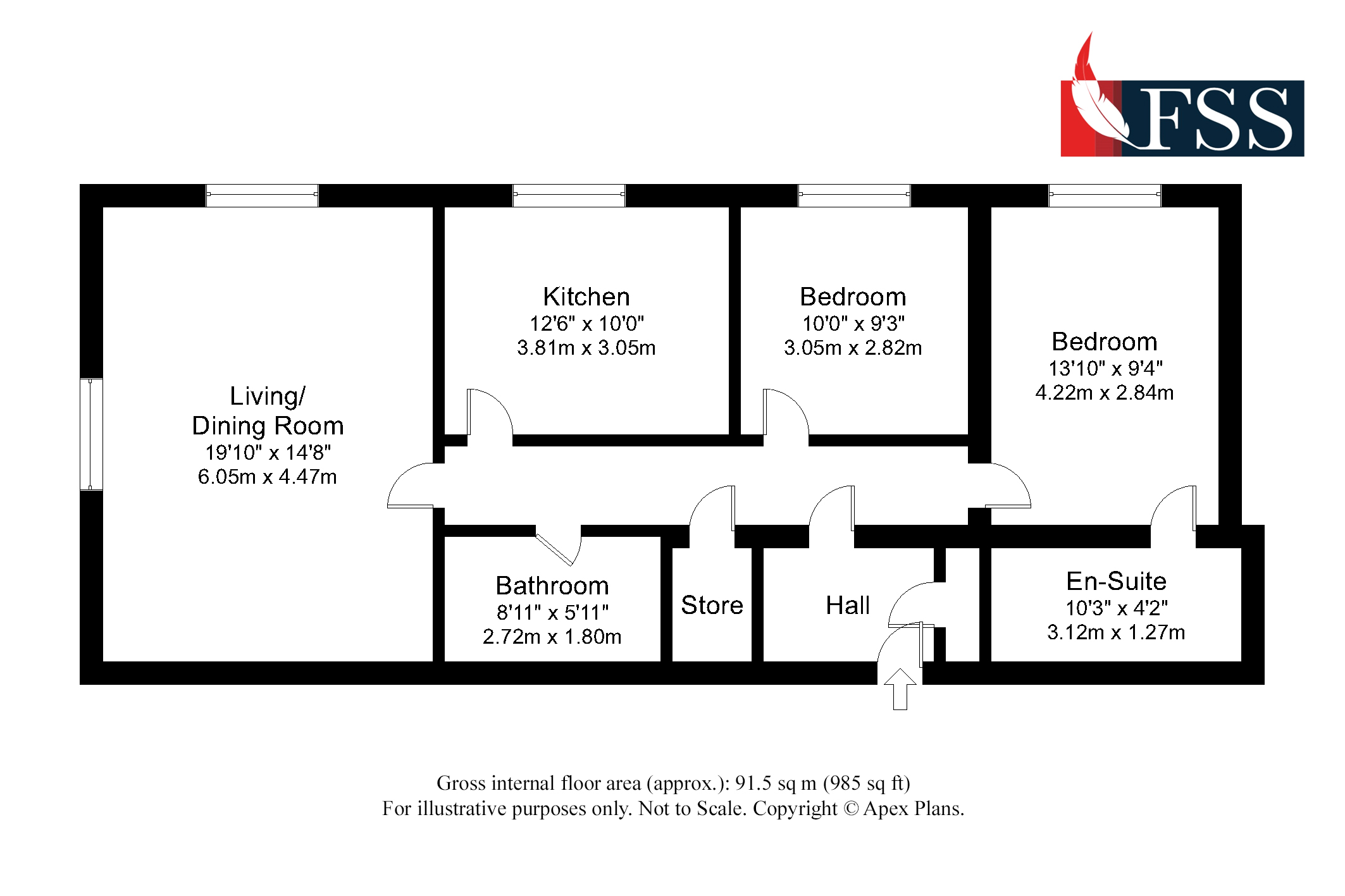Floorplan for                                                          
                                                    