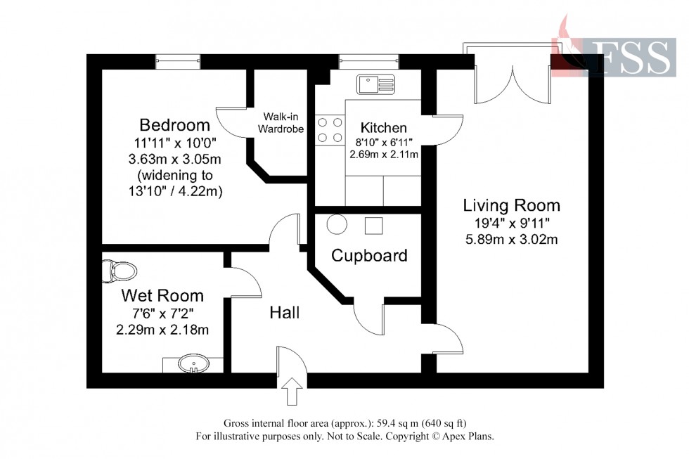 Floorplan for                                                          
                                                    