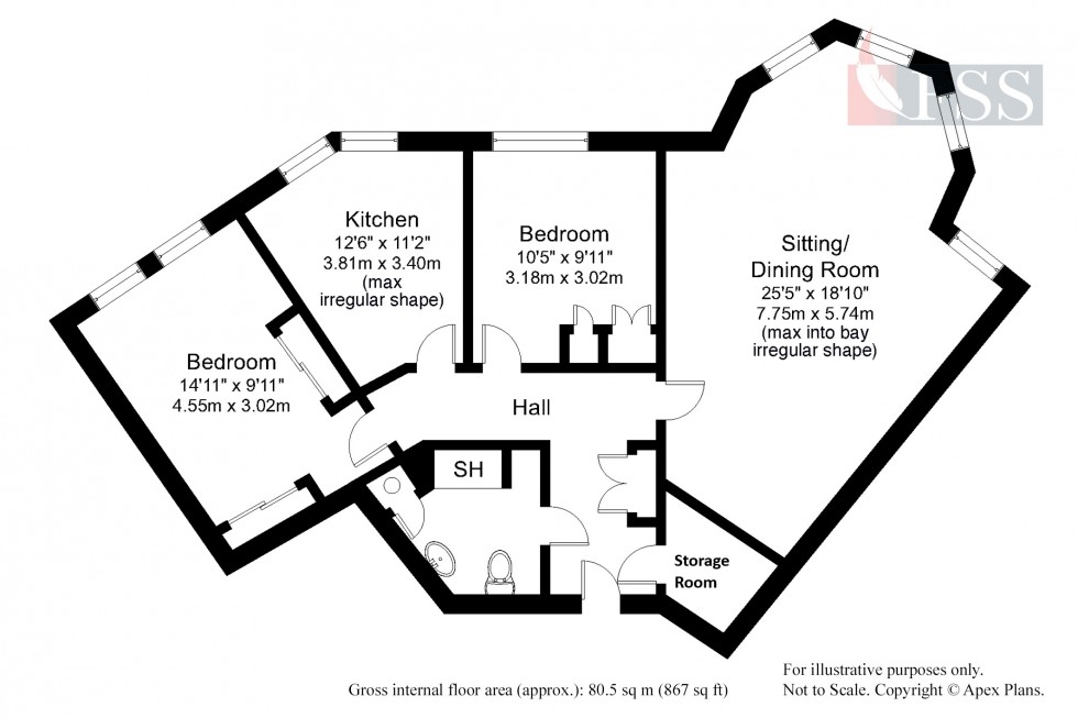 Floorplan for                                                          
                                                    