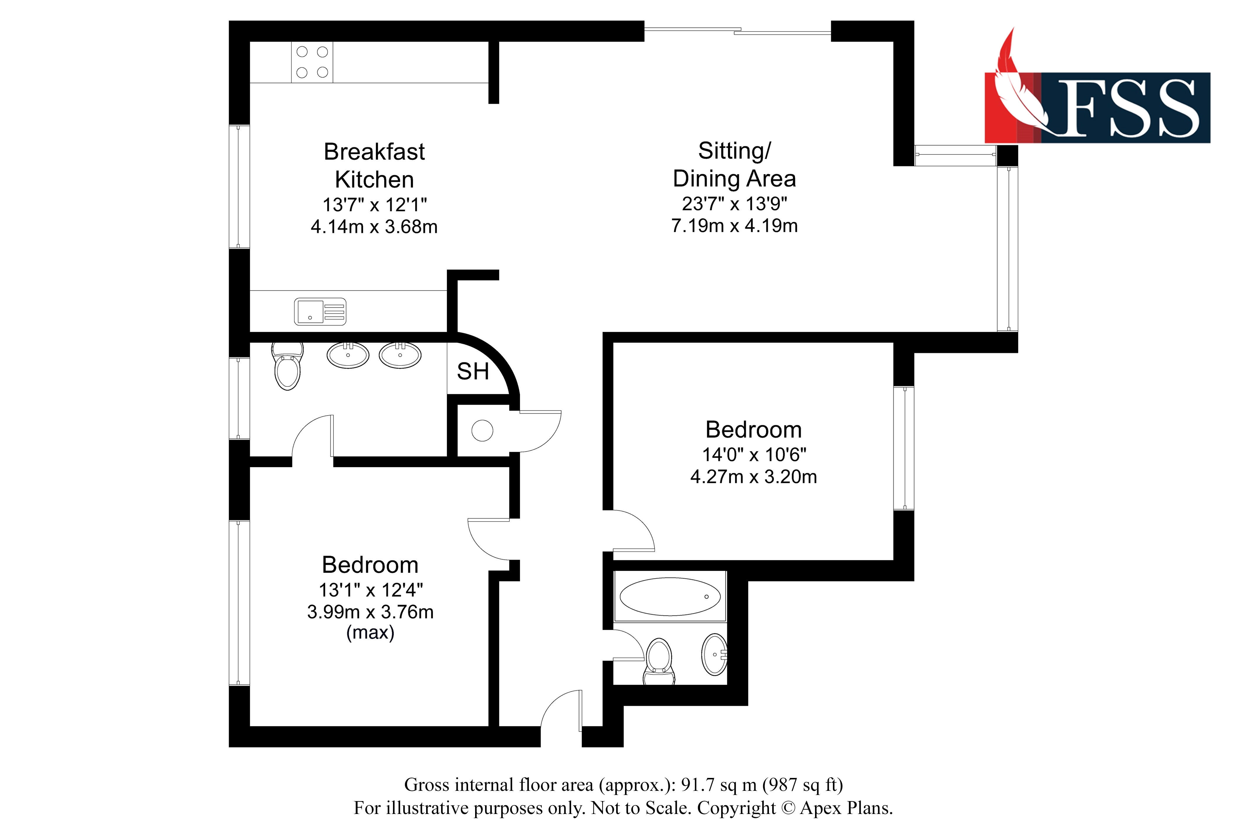 Floorplan for                                                         
                                                    