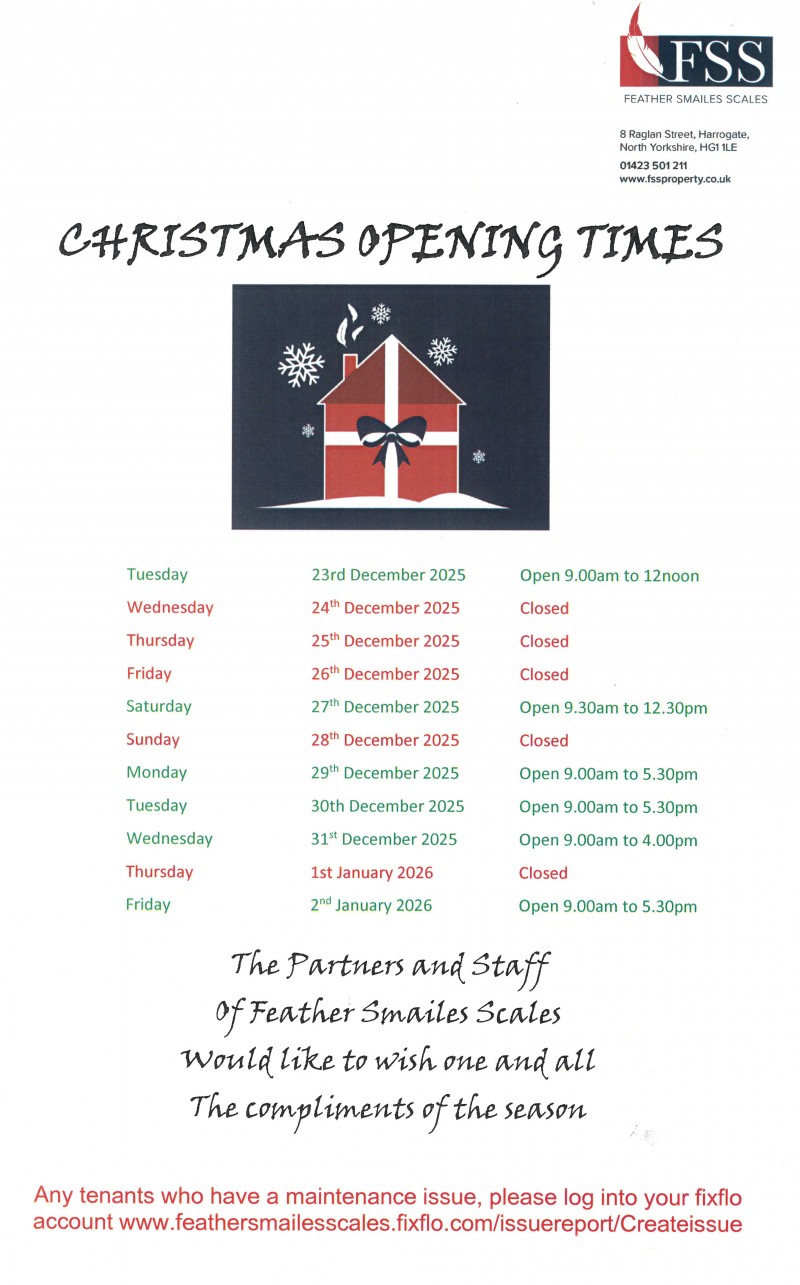 Christmas Opening Hours